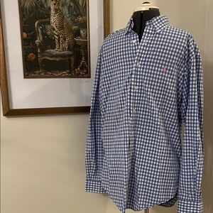 Polo Ralph Lauren Blue and White Checkered Shirt